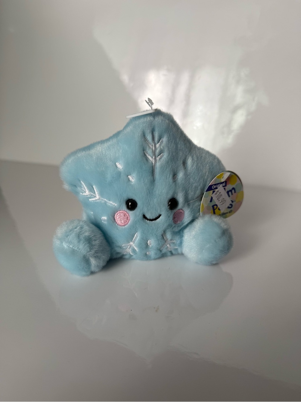 AURORA PALM PALS CHRISTMAS FROSTY SNOWFLAKE 5" SUPER SOFT BEAN TOY PLUSH NEW